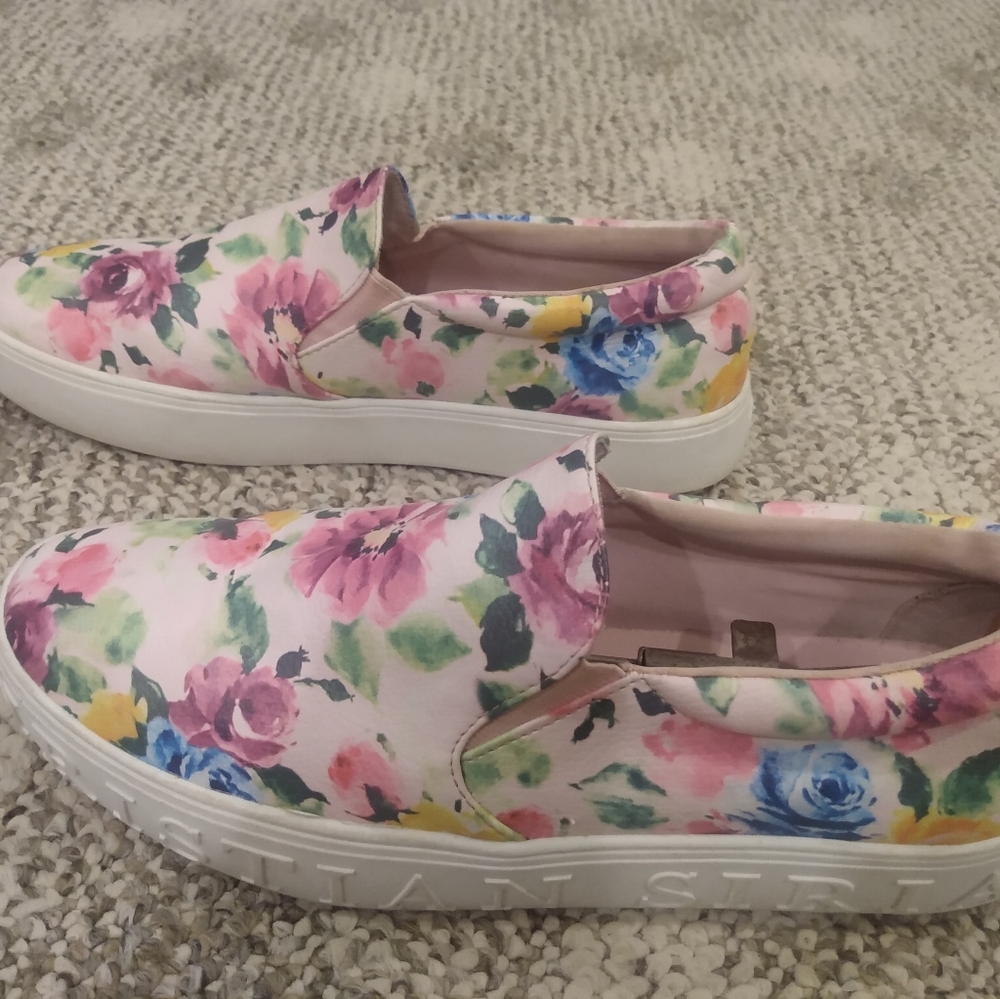 Christian Siriano Floral Slip-On Sneakers Size 10 - Picture 4 of 8